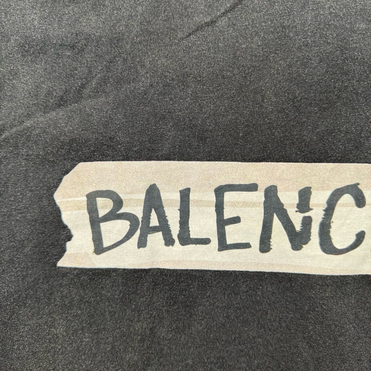 Balenciaga Masking Tape Long Sleeve T-Shirt