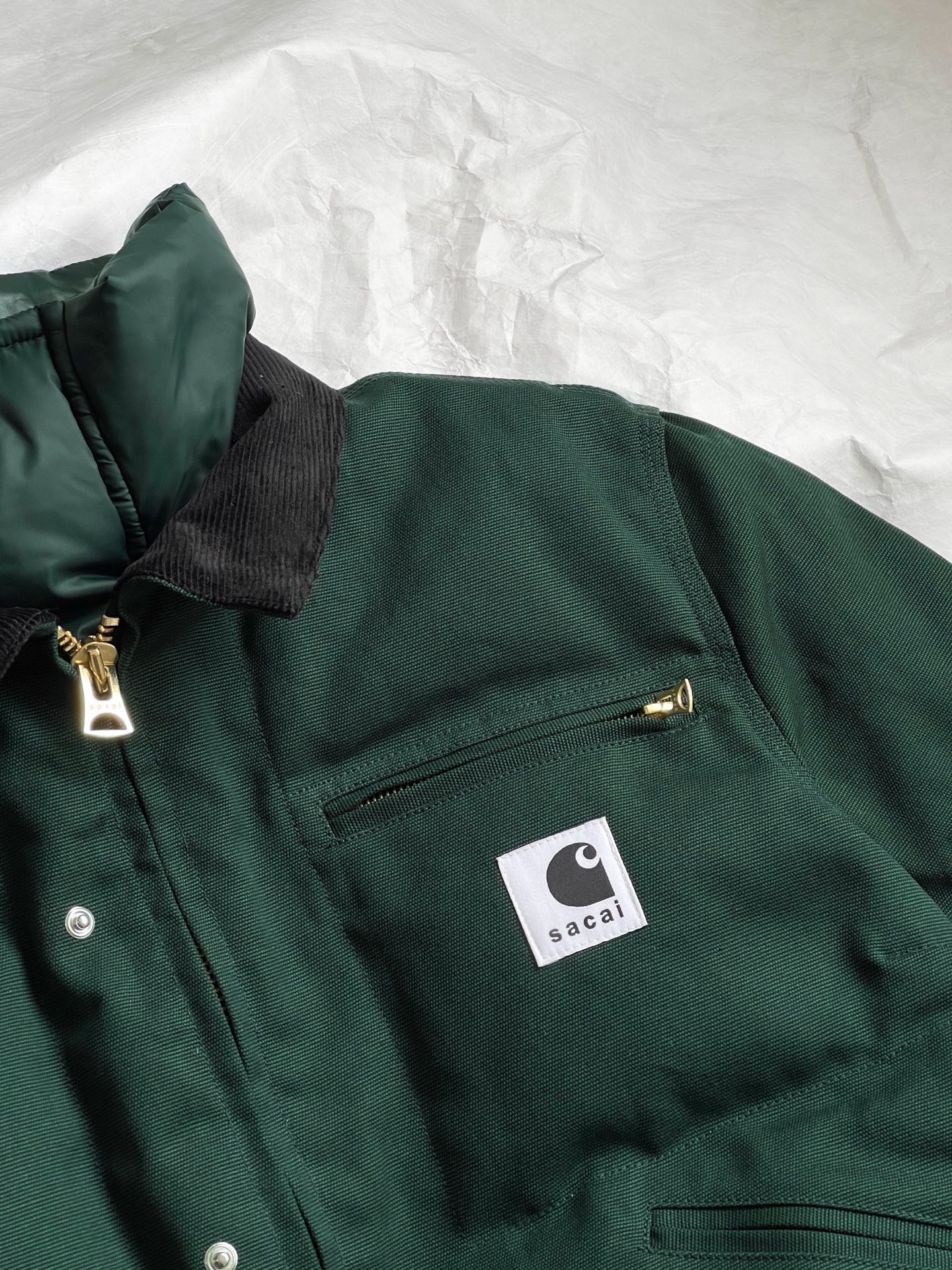 SACAI x Carhartt WIP Washed Duck Down Puffer Jacket