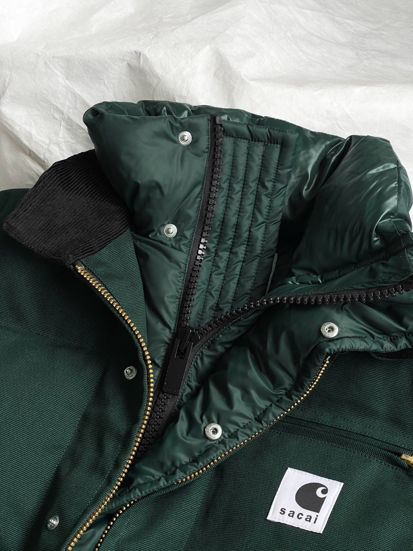 SACAI x Carhartt WIP Washed Duck Down Puffer Jacket