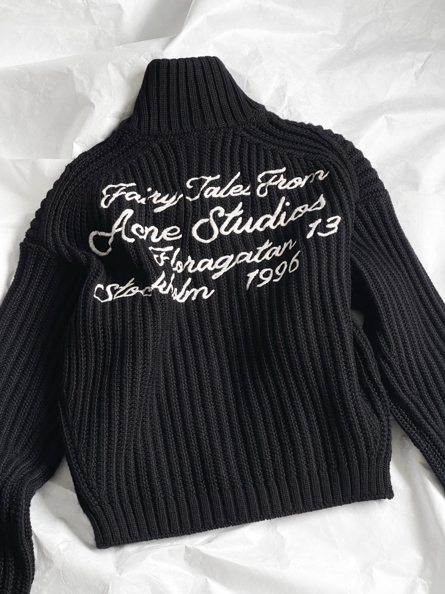 Acne Studios Wool Zip Cardigan