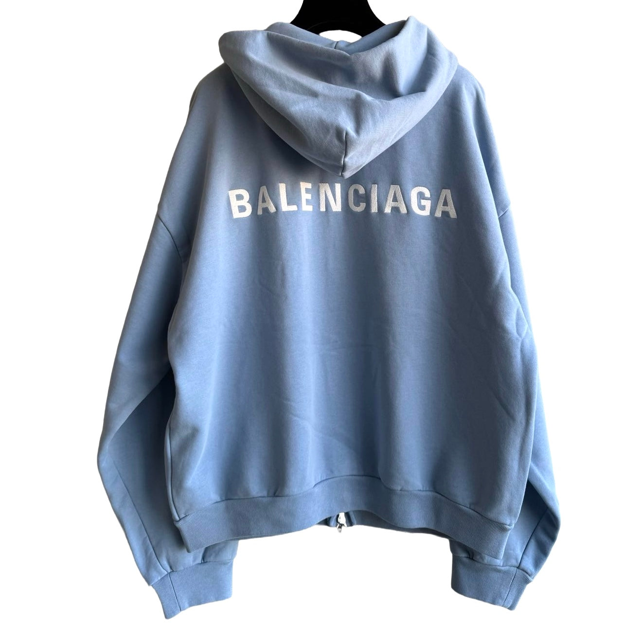 Balenciaga Regular-Fit Zip Hoodie in Blue