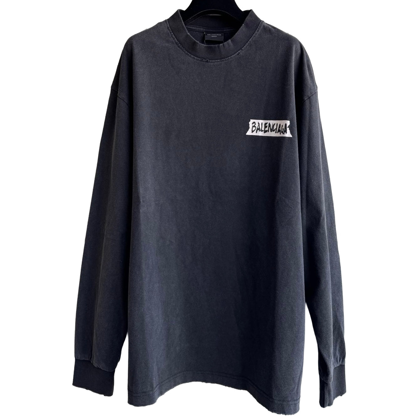 Balenciaga Masking Tape Long Sleeve T-Shirt