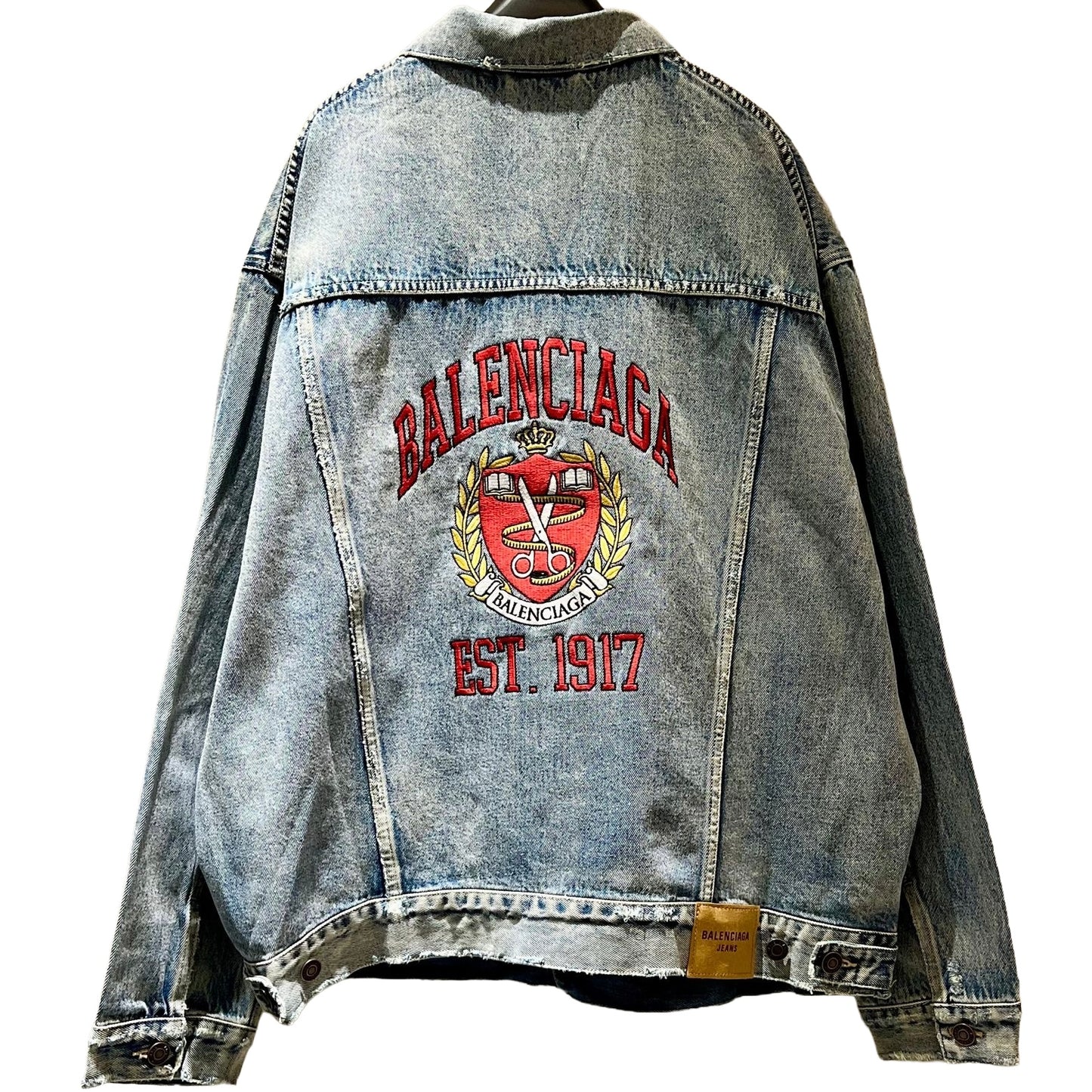 Balenciaga Embroidered Denim Jacket