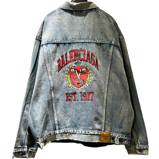 Balenciaga Embroidered Denim Jacket