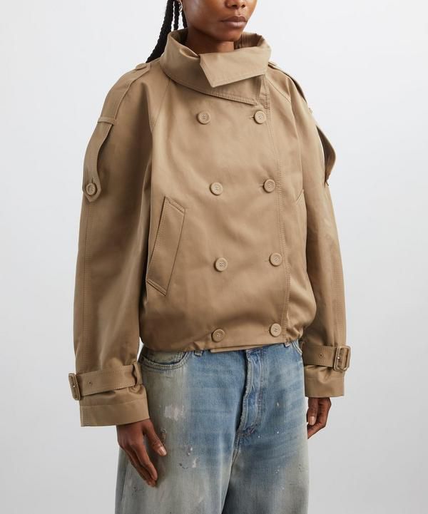 ACNE STUDIOS Oriso Double-Breasted Twill Trench Jacket