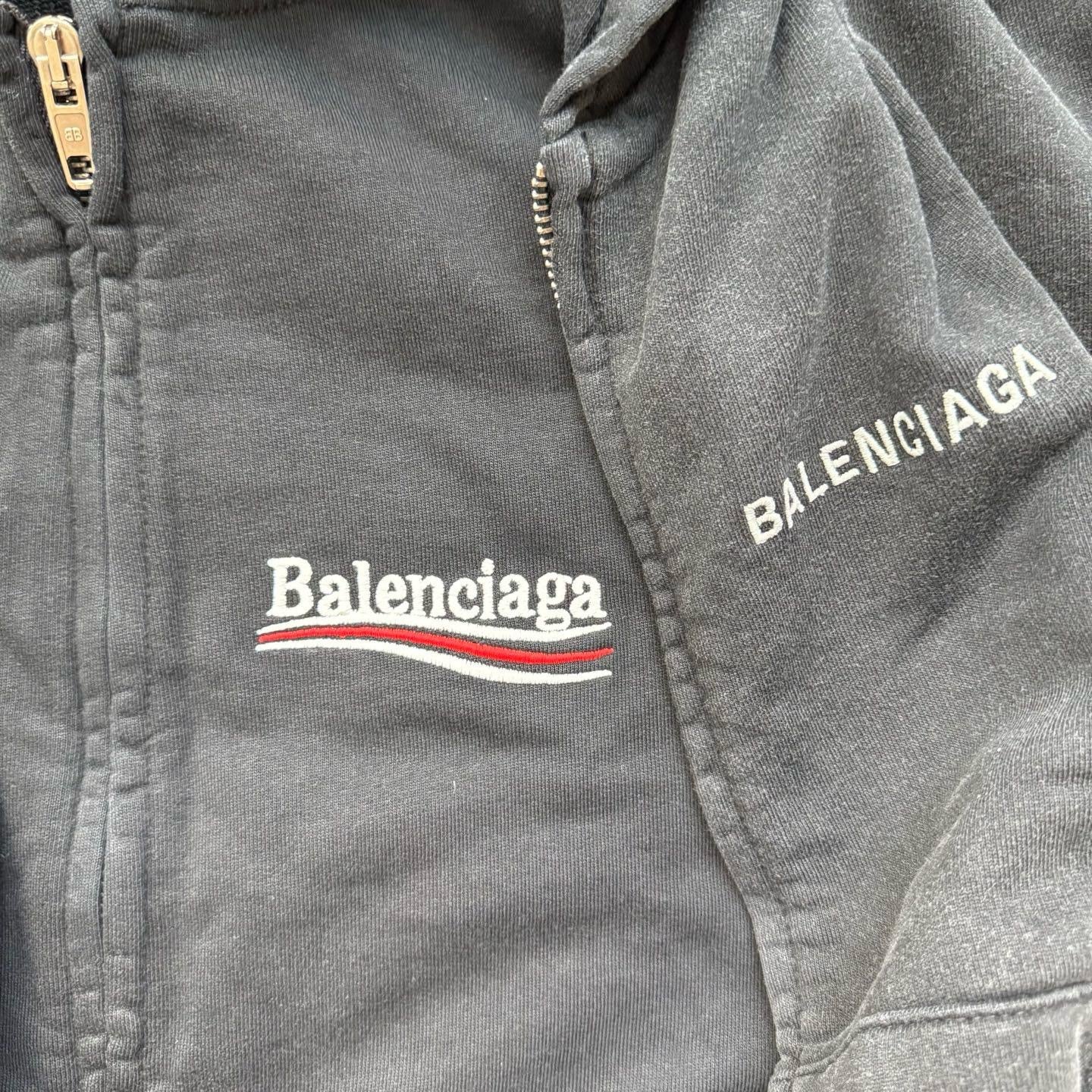 Balenciaga Layered Zip-Up Hoodie