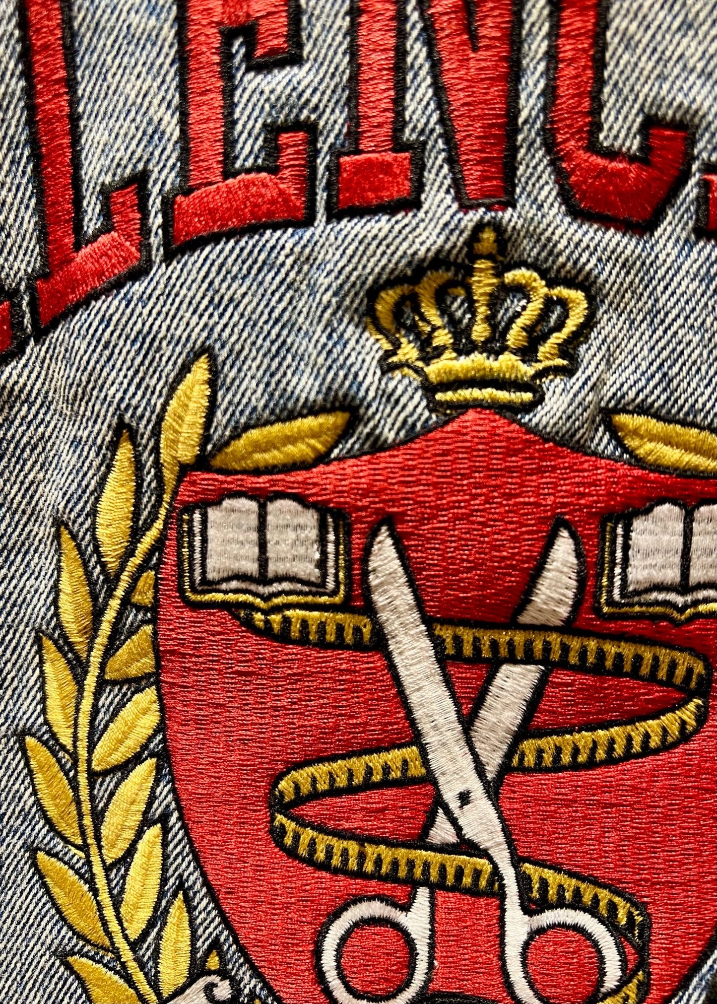 Balenciaga Embroidered Denim Jacket