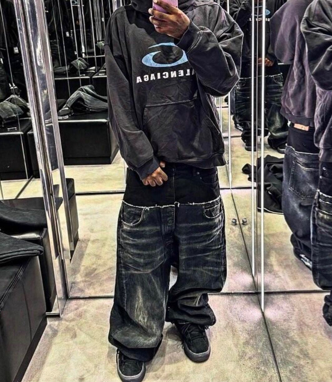Balenciaga Black Loop  Hoodie