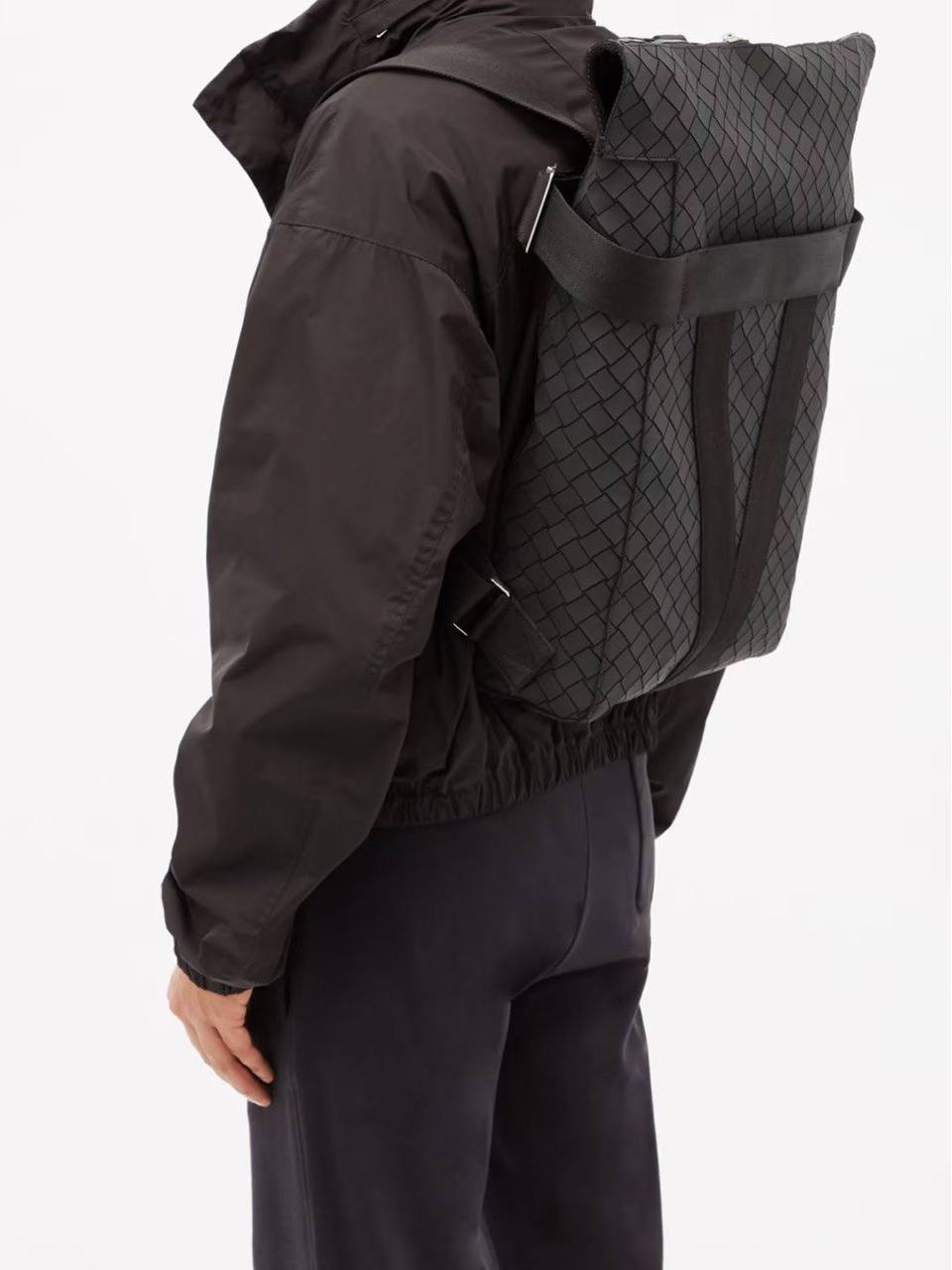 BOTTEGA VENETA Rubberised-Canvas Backpack