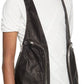 RICK OWENS Phlegethon Bauhaus Leather Vest In Black