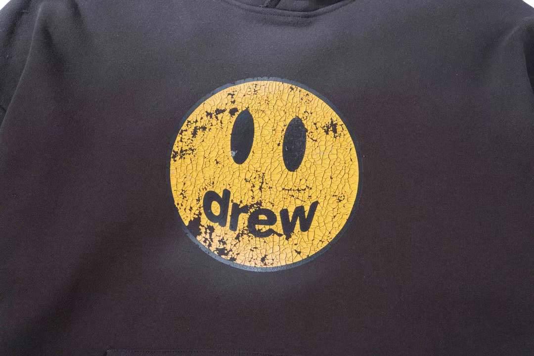 DREW HOUSE Mascot Deconstructed Faded Black Hoodie