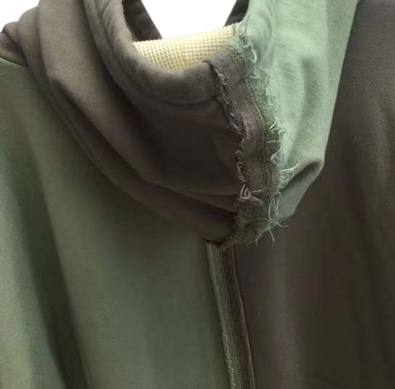 GREG LAUREN Colour-block Panelled Hoodie