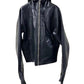 RICK OWENS Glove Leather Hooded Jacket