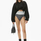 ALEXANDER WANG Black Ronan Sandals