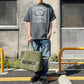 SAINT MICHAEL & NEIGHBORHOOD Distressed Printed Cotton-Jersey T-Shirt