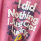 VETEMENTS I Got Lucky Pink T-shirt