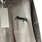 PROJECT G/R Furious Logo Applique Zip Hoodie Gray
