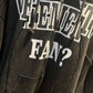 VETEMENTS Fan Deconstructed Zip-Up Hoodie Washed Black
