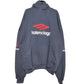 BALENCIAGA 3B Sports Icon Oversized Hoodie In Black/Red/White