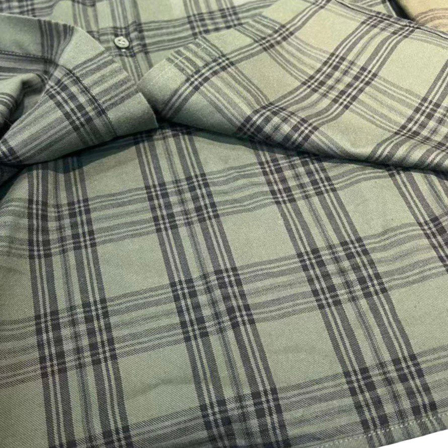 BALENCIAGA  Hooded Distressed Flannel Shirt