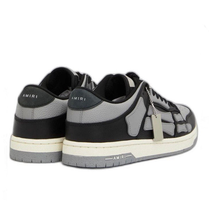 AMIRI  Grey & Black Skel Top Low Trainers