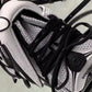 BALENCIAGA White & Black Small Sneakerhead Hourglass Bag