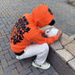 CHROME HEARTS Vine Dagger Hoodie Orange/Black