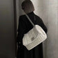 BALENCIAGA Monaco Medium White Leather Shoulder Bag
