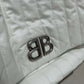 BALENCIAGA Monaco Medium White Leather Shoulder Bag