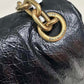 BALENCIAGA Monaco Medium Black Leather Shoulder Bag