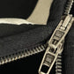 BALENCIAGA Music | Archive Series Connected Zip-Up Hoodie Medium Fit in Black And White Archetype Fleece
