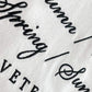 VETEMENTS 4 Seasons Embroidered White Logo T-shirt