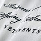 VETEMENTS 4 Seasons Embroidered White Logo T-shirt