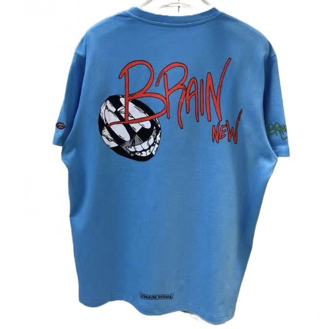 CHROME HEARTS Matty Boy Brain New "Light Blue" T-shirt