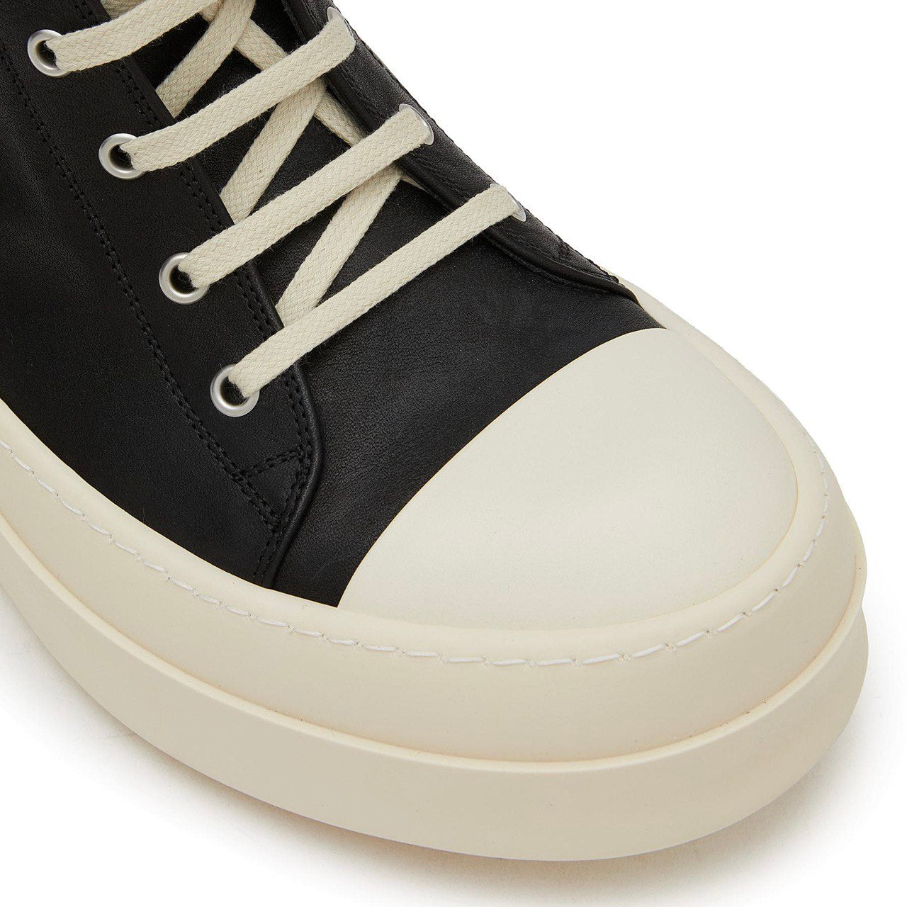 RICK OWENS Mega Bumper Sneakers In Black Leather