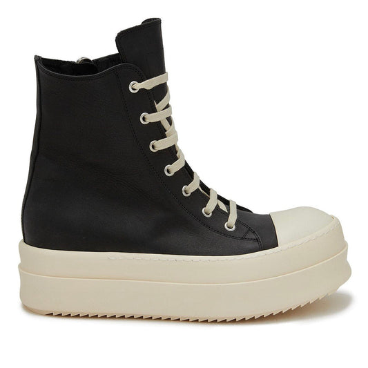 RICK OWENS Mega Bumper Sneakers In Black Leather